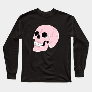 Pretty Pink Skull Long Sleeve T-Shirt